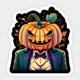 Vintage Halloween Pumpkin 2023. Halloween 2023 Sticker